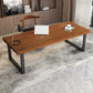 Industrial Style Office Desk Home Rectangle Wooden Writing Desk 86.6"L x 35.4"W x 29.5"H Clearhalo 'furn' 'furn_office_desk' 'Furniture' 'Office Desks' 'Office Furniture' 'office_desk' 5622000