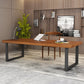 Industrial Style Office Desk Home Rectangle Wooden Writing Desk Clearhalo 'furn' 'furn_office_desk' 'Furniture' 'Office Desks' 'Office Furniture' 'office_desk' 5622007