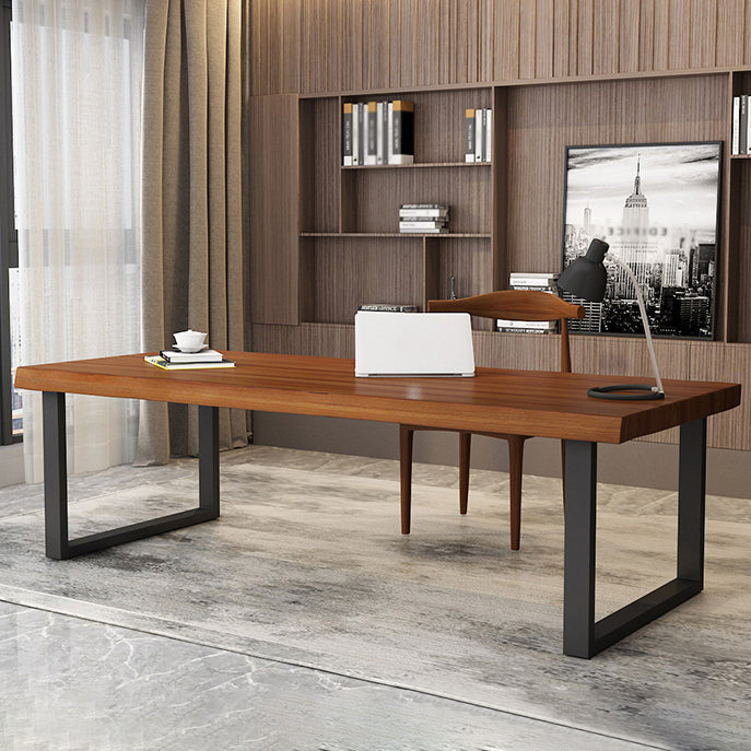 Industrial Style Office Desk Home Rectangle Wooden Writing Desk Clearhalo 'furn' 'furn_office_desk' 'Furniture' 'Office Desks' 'Office Furniture' 'office_desk' 5622008