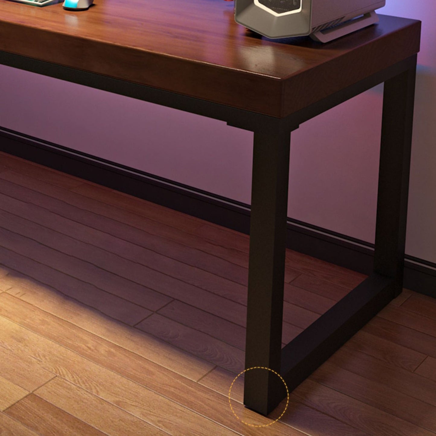 Scrivania rettangolare di scrittura rettangolare in stile moderno in legno massiccio