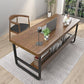 Industrial Rectangular Writing Desk Solid Wood Desk for Office