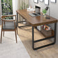 Industrial Rectangular Writing Desk Solid Wood Desk for Office
