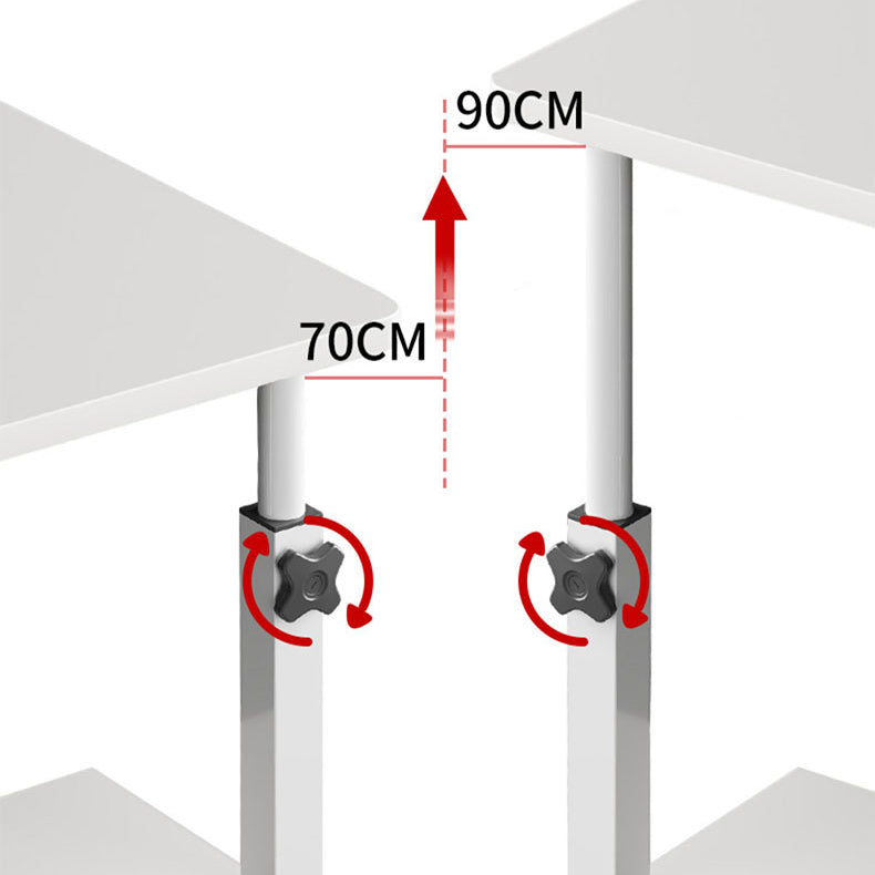 Wooden Contemporary Folding Desk Hight Adjustable Desk with Caster Wheels Clearhalo 'furn' 'furn_office_desk' 'Furniture' 'Office Desks' 'Office Furniture' 'office_desk' 5622058