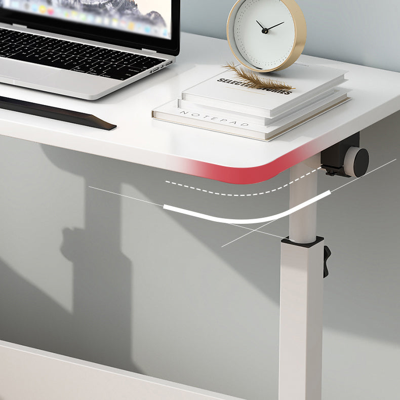 Wooden Contemporary Folding Desk Hight Adjustable Desk with Caster Wheels Clearhalo 'furn' 'furn_office_desk' 'Furniture' 'Office Desks' 'Office Furniture' 'office_desk' 5622060