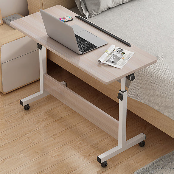 Wooden Contemporary Folding Desk Hight Adjustable Desk with Caster Wheels Clearhalo 'furn' 'furn_office_desk' 'Furniture' 'Office Desks' 'Office Furniture' 'office_desk' 5622065