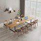 Solid Wood Meeting Table Home Office Free Form Modern Writing Desk