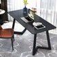Black Office Desk Contemporary Style Writing Desk for Office and Home