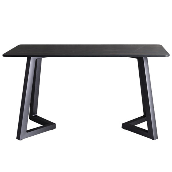 Black Office Desk Contemporary Style Writing Desk for Office and Home