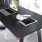 Black Office Desk Contemporary Style Writing Desk for Office and Home