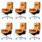 High Back Leather Office Chair Upholstered Arm Task Chair with Steel Base Orange 6 Piece Set Clearhalo 'furn' 'furn_office_chair' 'Furniture' 'Office Chairs' 'Office Furniture' 'office_chair' 5622161