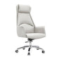 Leather Office Chair Fixed Arm Task Chair for Home and Office
