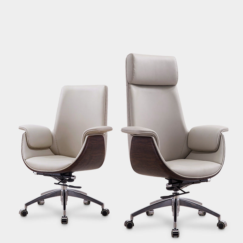 Metal Frame Office Chair Upholstered Arm High / Mid Back Task Chair with Wheels Clearhalo 'furn' 'furn_office_chair' 'Furniture' 'Office Chairs' 'Office Furniture' 'office_chair' 5622358