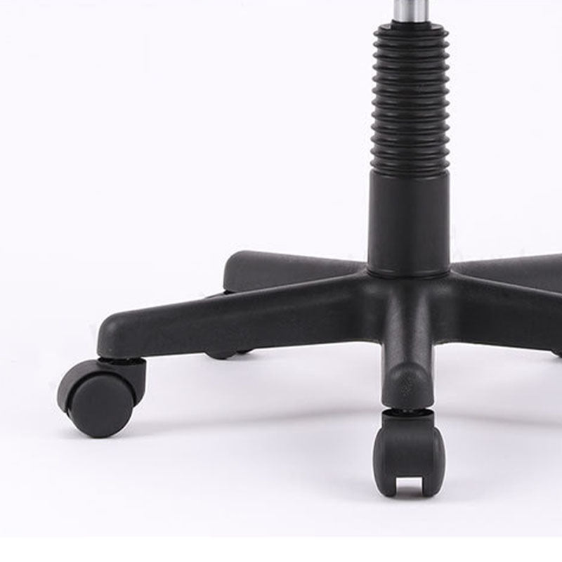 Sedia da ufficio senza braccio sedia da base di nylon rotabile con ruote