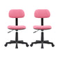Armless Office Chair Rotatable Nylon Base Task Chair with Wheels
