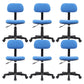 Armless Office Chair Rotatable Nylon Base Task Chair with Wheels