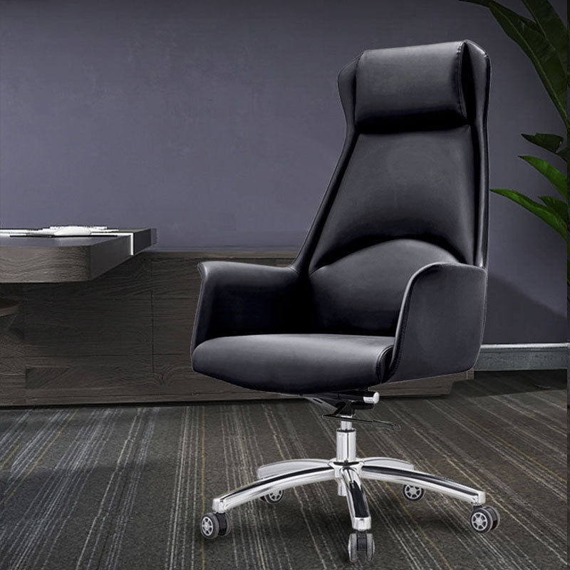 Silla de oficina secundaria / alta silla tapizada gerentes rotatables con ruedas
