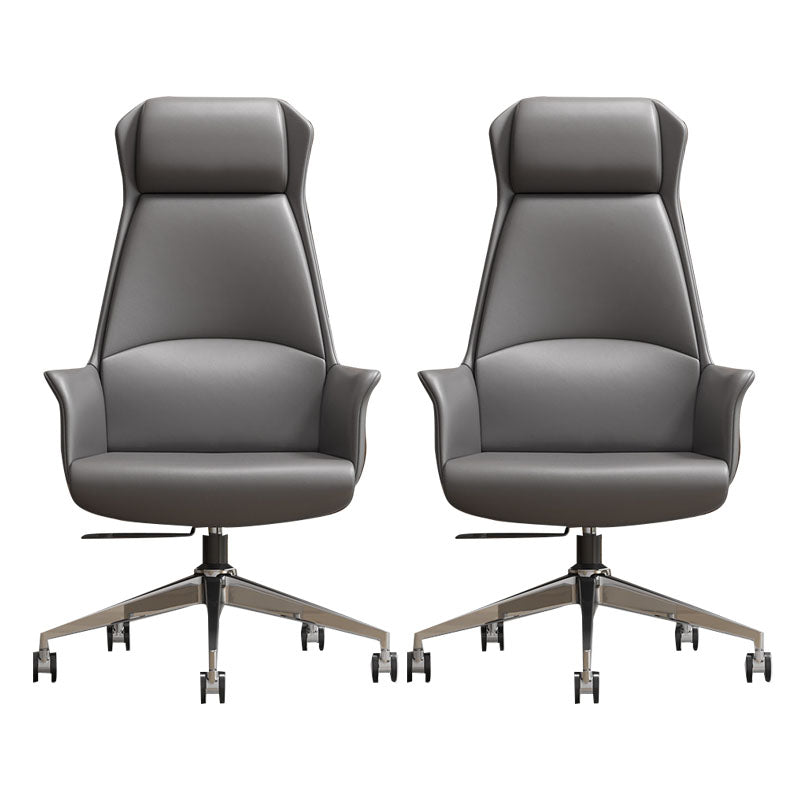 Silla de oficina secundaria / alta silla tapizada gerentes rotatables con ruedas