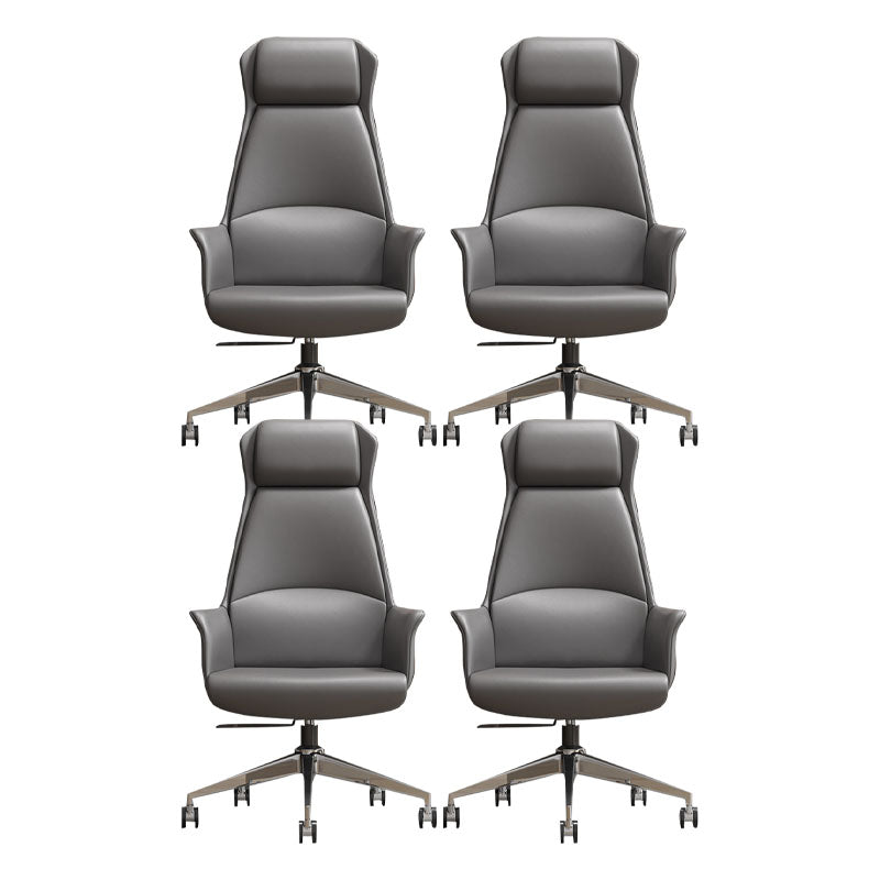 Silla de oficina secundaria / alta silla tapizada gerentes rotatables con ruedas