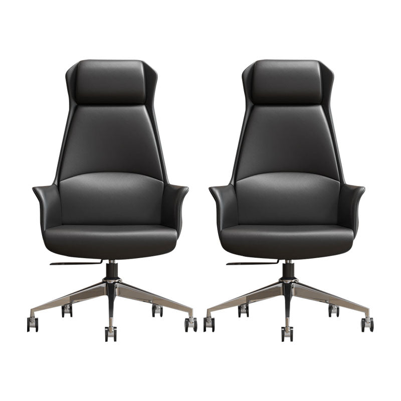 Silla de oficina secundaria / alta silla tapizada gerentes rotatables con ruedas