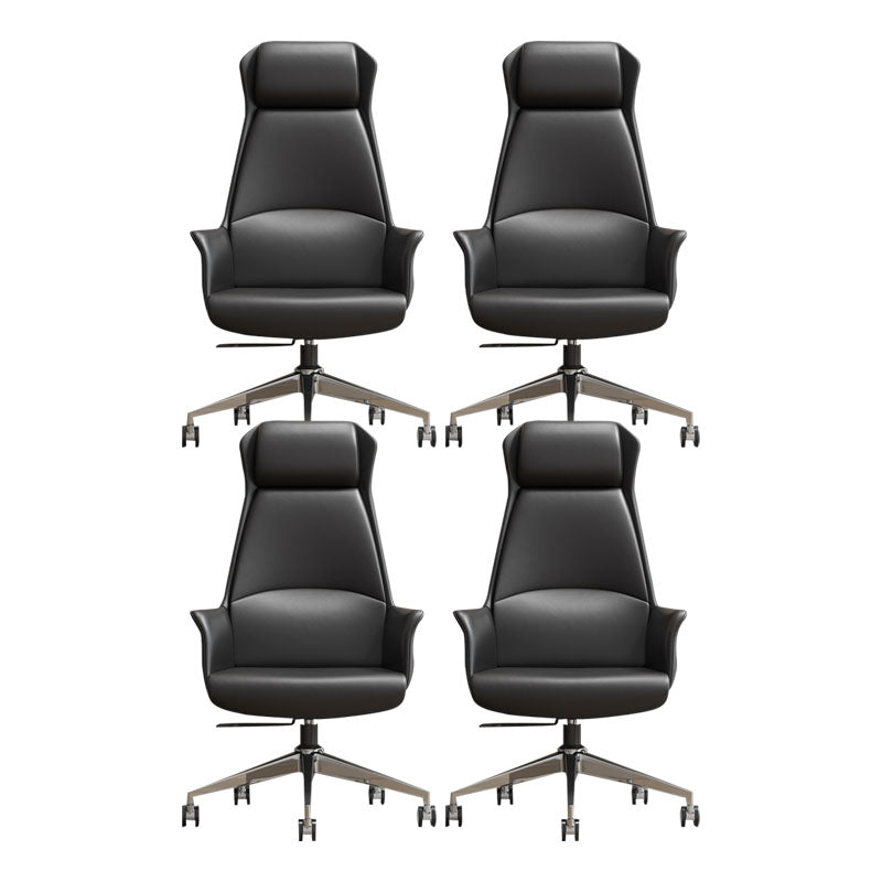 Silla de oficina secundaria / alta silla tapizada gerentes rotatables con ruedas