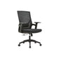 Mid / High Back Office Chair Rotatable Mesh Task Chair with Wheels Black 1 Piece Without Headrest Clearhalo 'furn' 'furn_office_chair' 'Furniture' 'Office Chairs' 'Office Furniture' 'office_chair' 5622624
