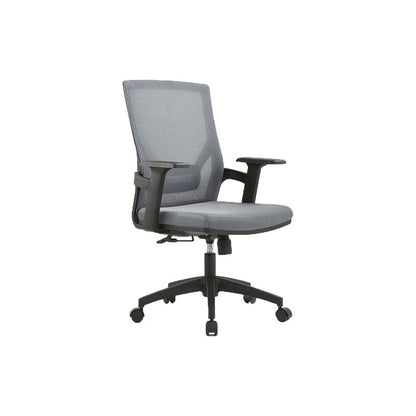 Mid / High Back Office Chair Rotatable Mesh Task Chair with Wheels Gray 1 Piece Without Headrest Clearhalo 'furn' 'furn_office_chair' 'Furniture' 'Office Chairs' 'Office Furniture' 'office_chair' 5622629
