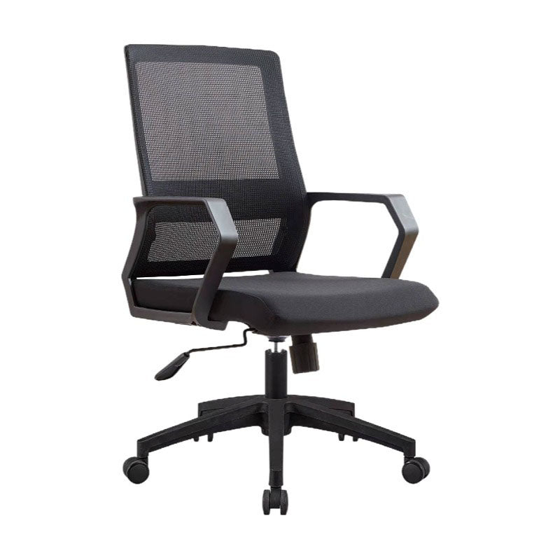 Mid Back Nylon Base Office Chair Rotatable Mesh Task Chair with Wheels Clearhalo 'furn' 'furn_office_chair' 'Furniture' 'Office Chairs' 'Office Furniture' 'office_chair' 5622650