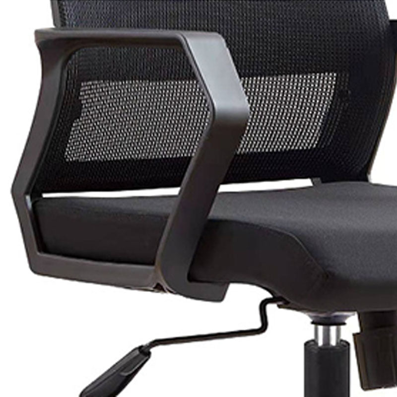 Mid Back Nylon Base Office Chair Rotatable Mesh Task Chair with Wheels Clearhalo 'furn' 'furn_office_chair' 'Furniture' 'Office Chairs' 'Office Furniture' 'office_chair' 5622652