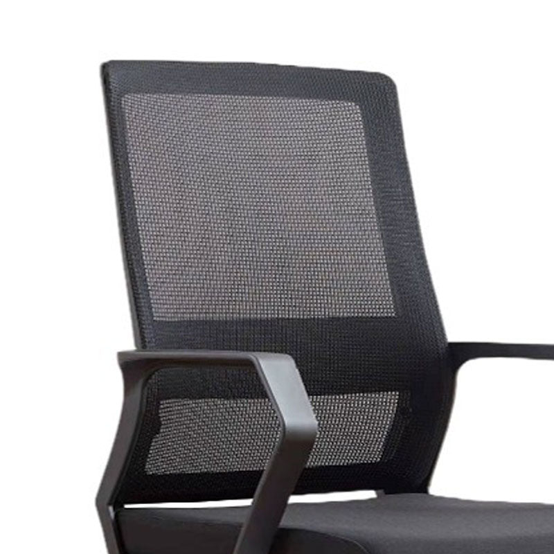 Mid Back Nylon Base Office Chair Rotatable Mesh Task Chair with Wheels Clearhalo 'furn' 'furn_office_chair' 'Furniture' 'Office Chairs' 'Office Furniture' 'office_chair' 5622656