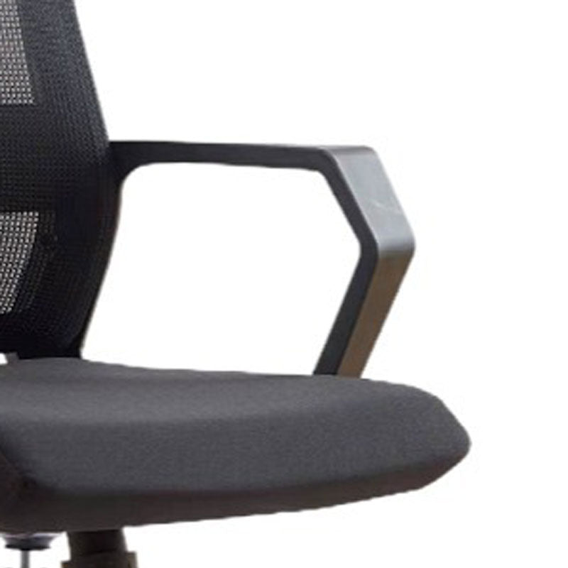 Mid Back Nylon Base Office Chair Rotatable Mesh Task Chair with Wheels Clearhalo 'furn' 'furn_office_chair' 'Furniture' 'Office Chairs' 'Office Furniture' 'office_chair' 5622657