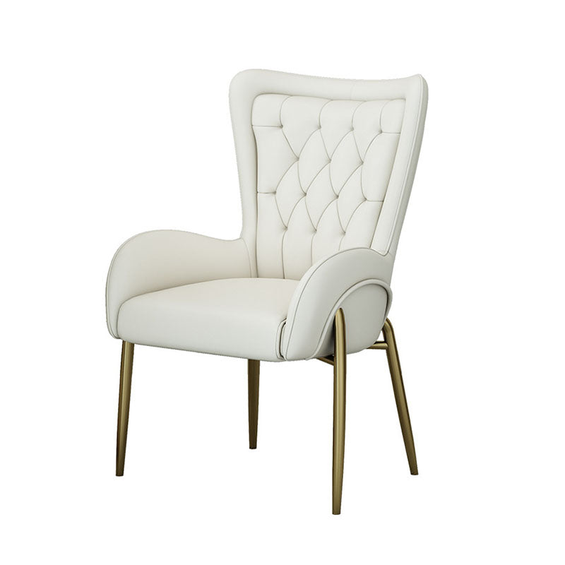 Mid Back Iron Base Office Chair Upholstered Task Chair with 4-Leg Clearhalo 'furn' 'furn_office_chair' 'Furniture' 'Office Chairs' 'Office Furniture' 'office_chair' 5622693