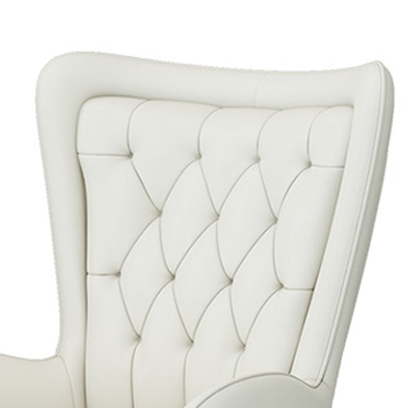 Mid Back Iron Base Office Chair Upholstered Task Chair with 4-Leg Clearhalo 'furn' 'furn_office_chair' 'Furniture' 'Office Chairs' 'Office Furniture' 'office_chair' 5622701