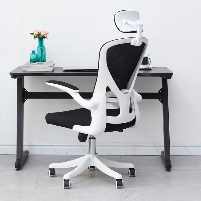 High Back Office Chair Adjustable Arm Mesh Task Chair with Nylon Base Clearhalo 'furn' 'furn_office_chair' 'Furniture' 'Office Chairs' 'Office Furniture' 'office_chair' 5622776