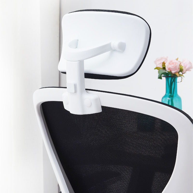High Back Office Chair Adjustable Arm Mesh Task Chair with Nylon Base Clearhalo 'furn' 'furn_office_chair' 'Furniture' 'Office Chairs' 'Office Furniture' 'office_chair' 5622783