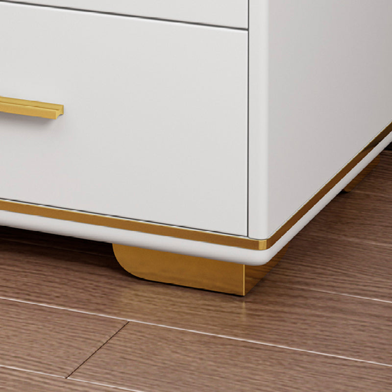 Tiroir Rangement Night Table Glam Imitation Les jambes en bois incluses la table de chevet de lit