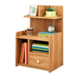 Modern Imitation Wood Nightstand Drawer Storage Open Storage Night Table