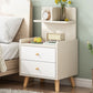 Open Storage Modern Night Table Drawer Storage Imitation Wood Nightstand 16"L x 14"W x 28"H Light Khaki 2 Clearhalo 'Bedroom Furniture' 'furn' 'furn_night_stand' 'Furniture' 'night_stand' 'Nightstands' 5622939