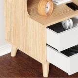 Open Storage Modern Night Table Drawer Storage Imitation Wood Nightstand Clearhalo 'Bedroom Furniture' 'furn' 'furn_night_stand' 'Furniture' 'night_stand' 'Nightstands' 5622948