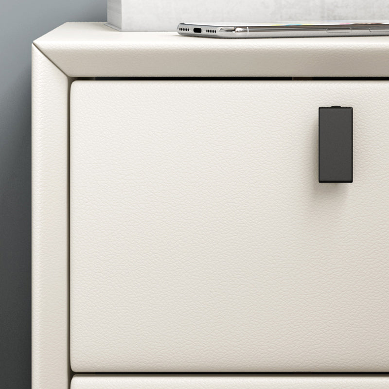 Passe de nuit en faux cuir moderne 2 pattes en bois massif de 2 dessins inclus la table de nuit