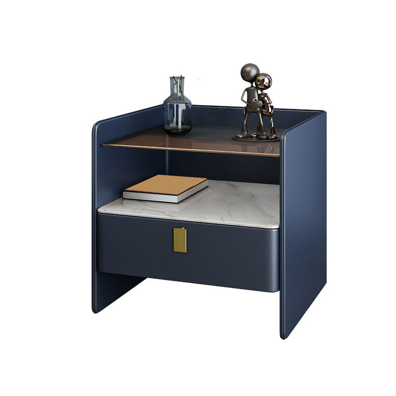 Top in vetro Top da 19 pollici H Night Table Open Open Archite Modern 1-Drawer Endstand