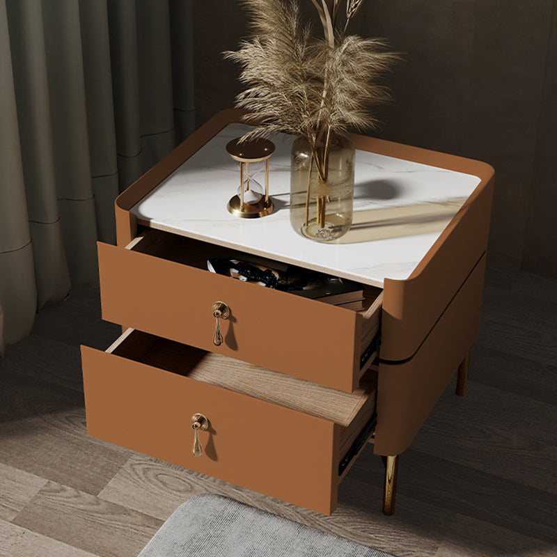 Gambe gambe in vetro in vetro da 2 pollici glam incluso da 19 pollici incluso tavolo da notte