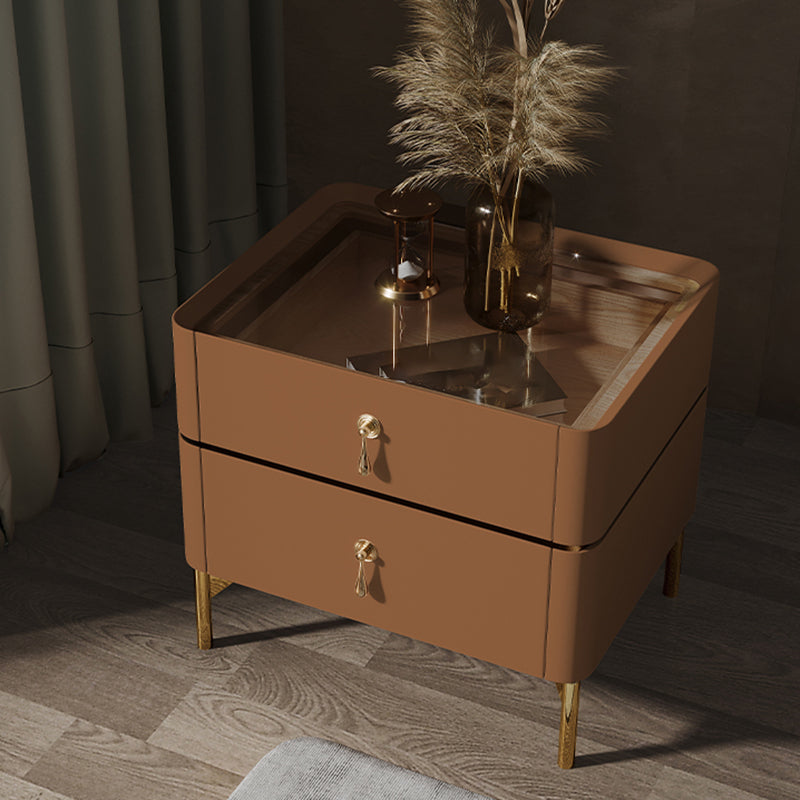 Gambe gambe in vetro in vetro da 2 pollici glam incluso da 19 pollici incluso tavolo da notte