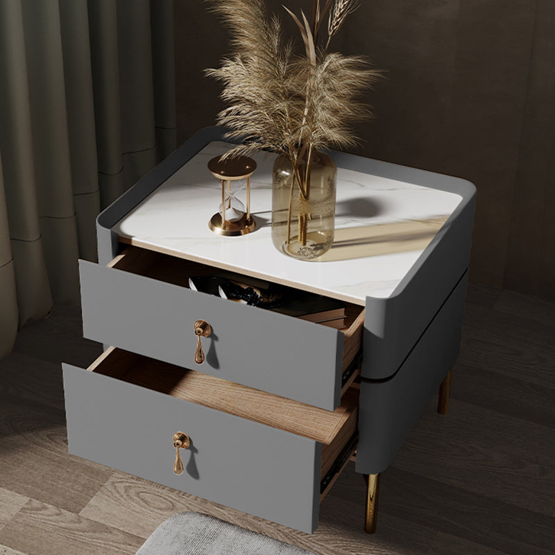 Gambe gambe in vetro in vetro da 2 pollici glam incluso da 19 pollici incluso tavolo da notte