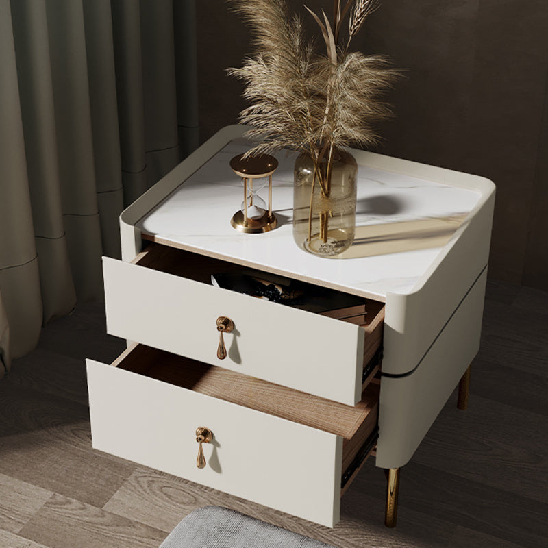 Gambe gambe in vetro in vetro da 2 pollici glam incluso da 19 pollici incluso tavolo da notte