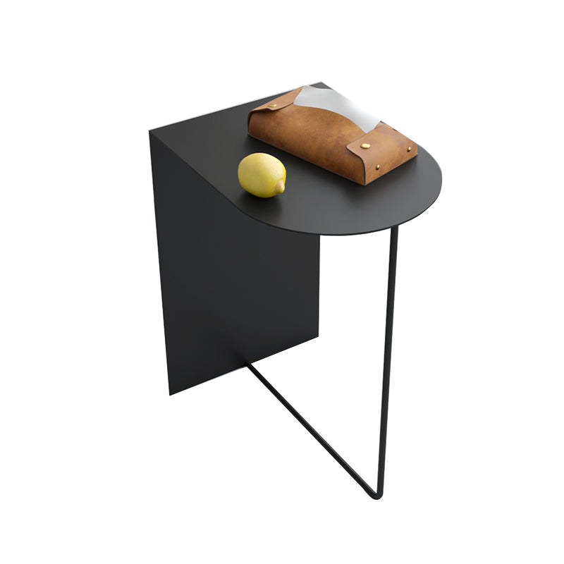 Metal Round Night Table Modern Non-Storage Legs Included Nightstand in Black/Gold 12"L x 16"W x 20"H Black Clearhalo 'Bedroom Furniture' 'furn' 'furn_night_stand' 'Furniture' 'night_stand' 'Nightstands' 5623187