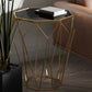 Metal Round Night Table Modern Non-Storage Legs Included Nightstand in Black/Gold Clearhalo 'Bedroom Furniture' 'furn' 'furn_night_stand' 'Furniture' 'night_stand' 'Nightstands' 5623190