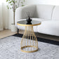 Metal Round Night Table Modern Non-Storage Legs Included Nightstand in Black/Gold Clearhalo 'Bedroom Furniture' 'furn' 'furn_night_stand' 'Furniture' 'night_stand' 'Nightstands' 5623192