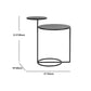 Metal Round Night Table Modern Non-Storage Legs Included Nightstand in Black/Gold Clearhalo 'Bedroom Furniture' 'furn' 'furn_night_stand' 'Furniture' 'night_stand' 'Nightstands' 5623196