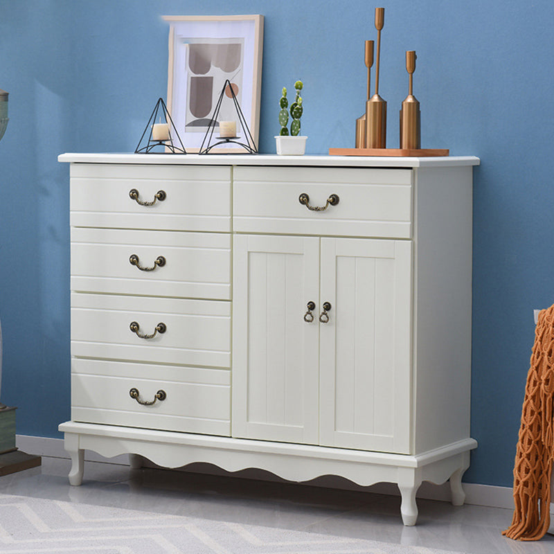 Eigentijdse matte afwerking opbergkast horizontaal massief houten combo dressoir