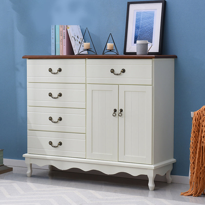 Eigentijdse matte afwerking opbergkast horizontaal massief houten combo dressoir